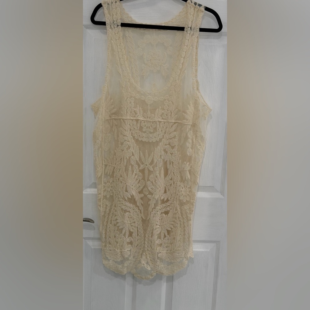 Simply Couture Cream Lace Dress